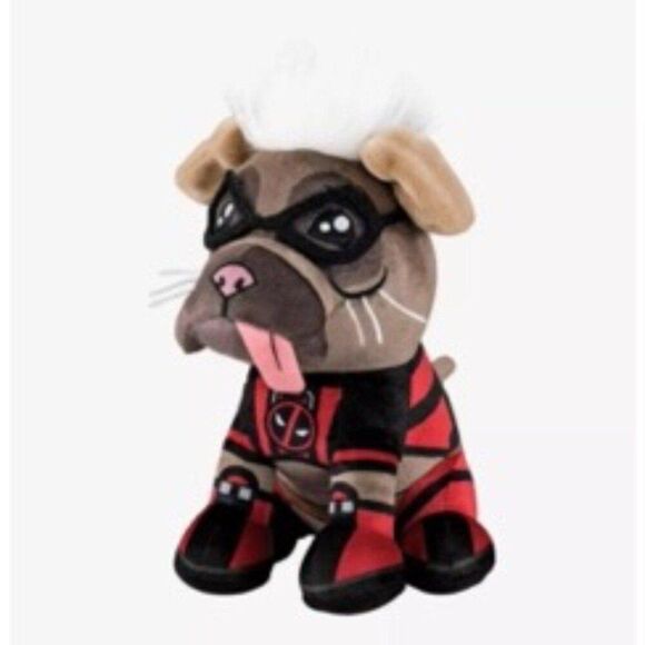 Marvel Dogpool Deadpool 3 Kuricha Sitting Plush Dog 8 Inches Collectible New OOS - Picture 2 of 11
